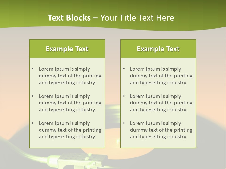 Play Acoustic Tune PowerPoint Template