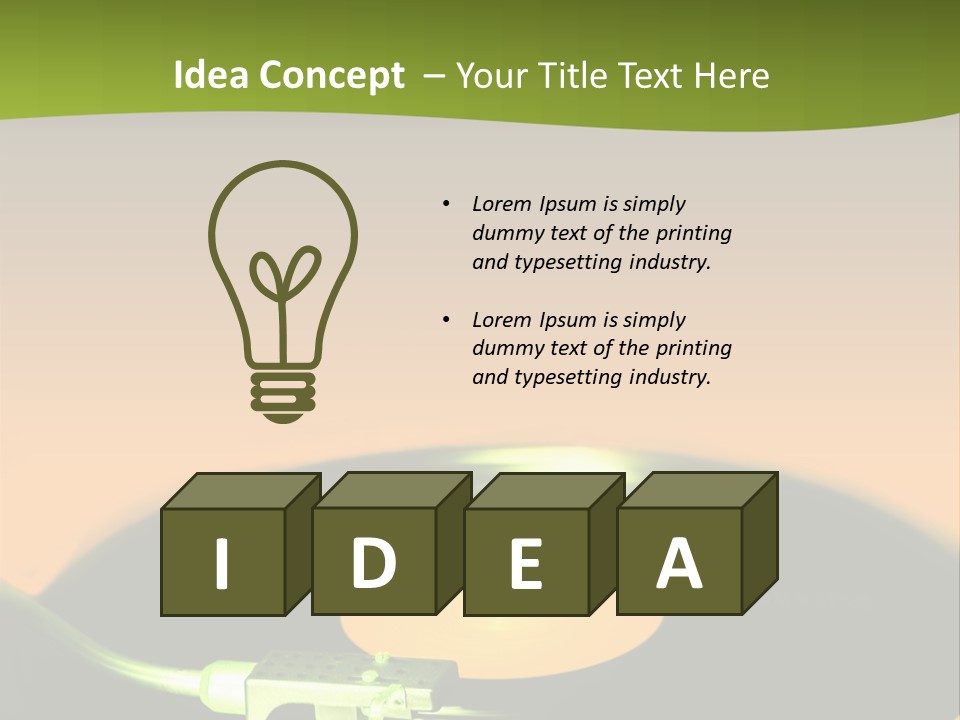 Play Acoustic Tune PowerPoint Template
