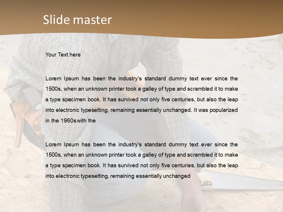 Jeans Work Unionized PowerPoint Template