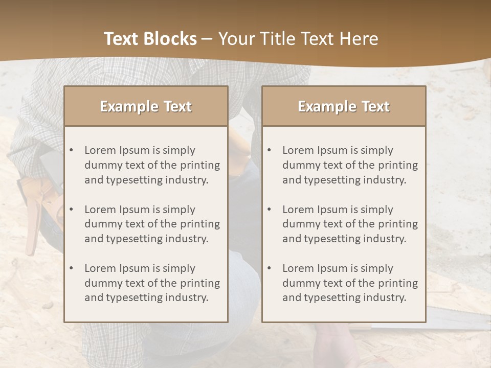 Jeans Work Unionized PowerPoint Template