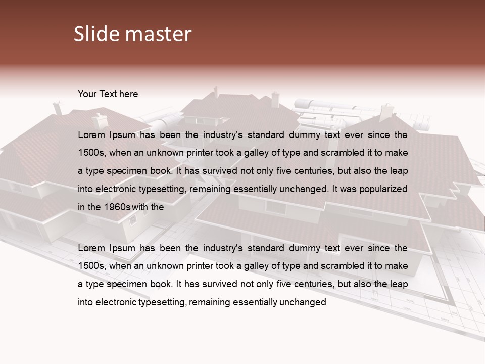 Roof Dwelling Chalet PowerPoint Template