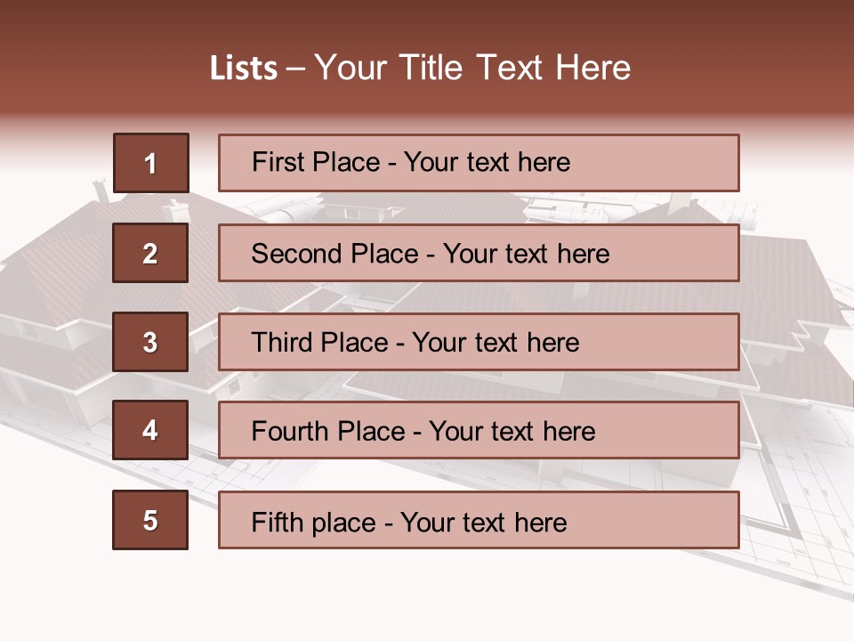 Roof Dwelling Chalet PowerPoint Template