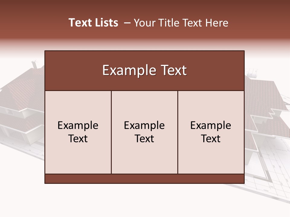 Roof Dwelling Chalet PowerPoint Template
