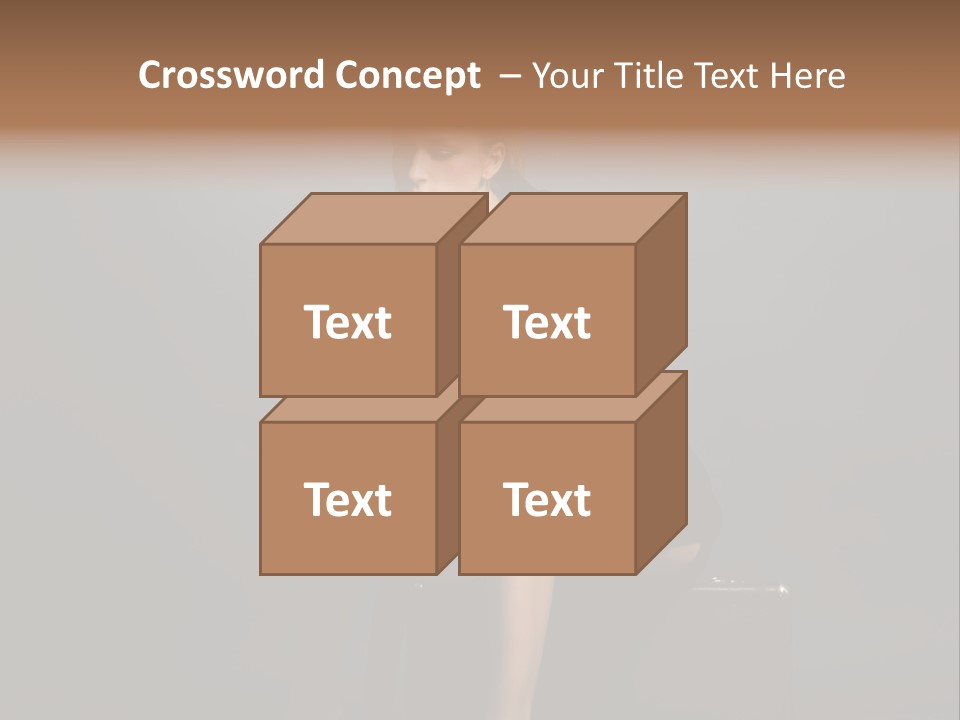 Suitcase Suspense Girl PowerPoint Template