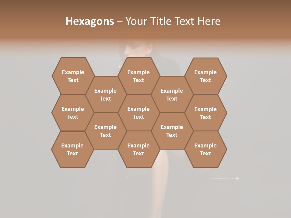 Suitcase Suspense Girl PowerPoint Template