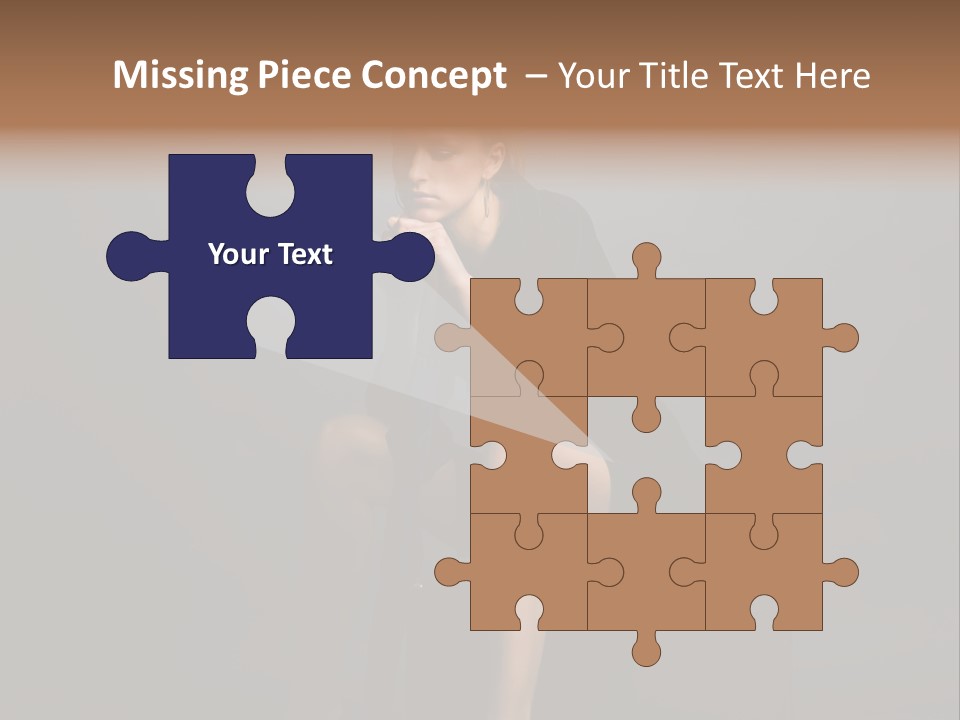 Suitcase Suspense Girl PowerPoint Template