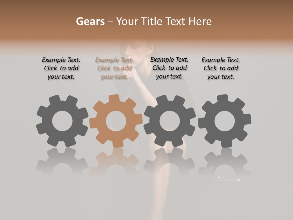 Suitcase Suspense Girl PowerPoint Template