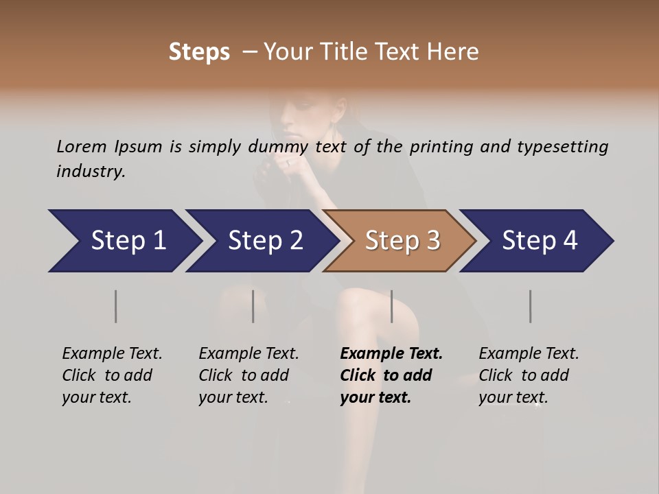 Suitcase Suspense Girl PowerPoint Template