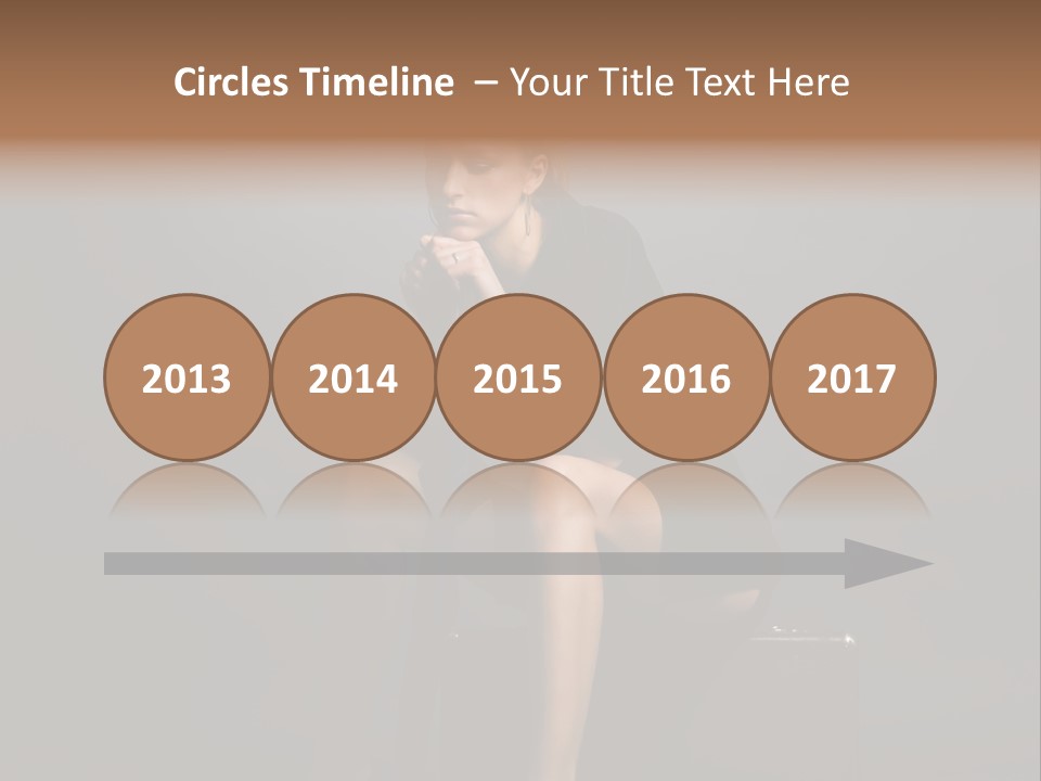 Suitcase Suspense Girl PowerPoint Template