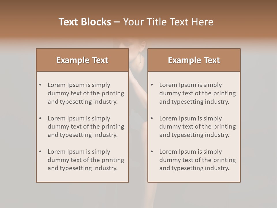 Suitcase Suspense Girl PowerPoint Template