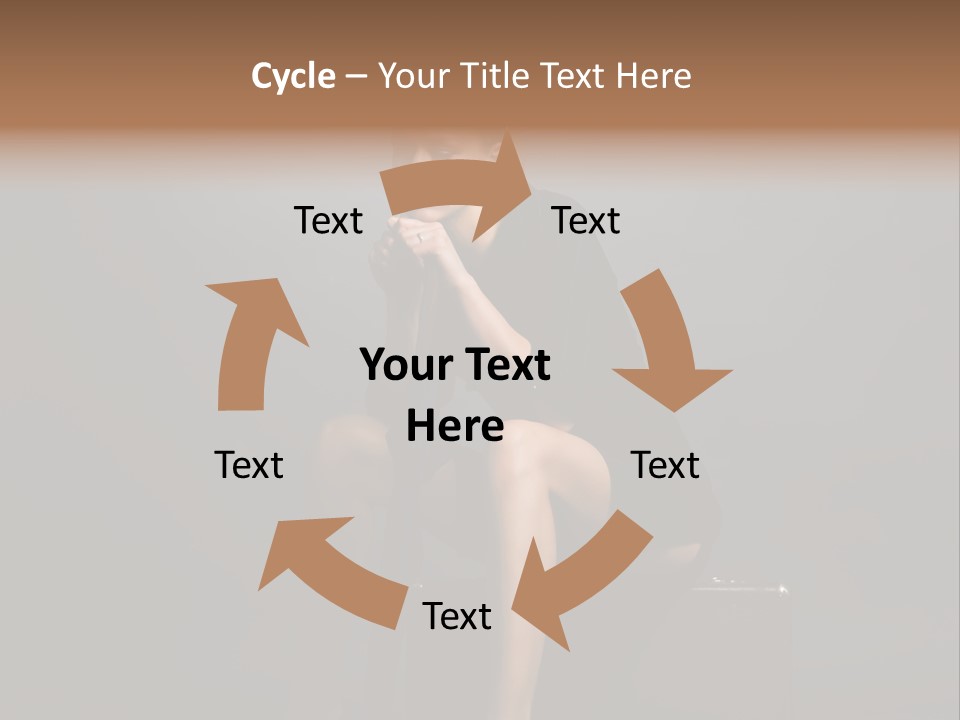 Suitcase Suspense Girl PowerPoint Template