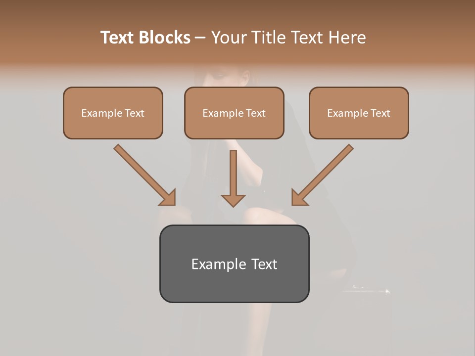 Suitcase Suspense Girl PowerPoint Template