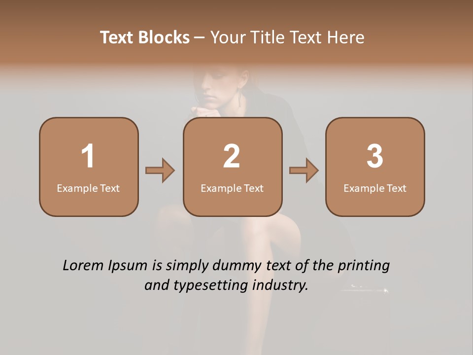Suitcase Suspense Girl PowerPoint Template