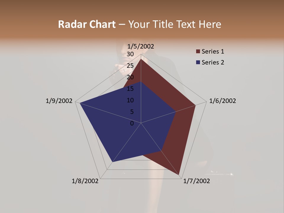 Suitcase Suspense Girl PowerPoint Template