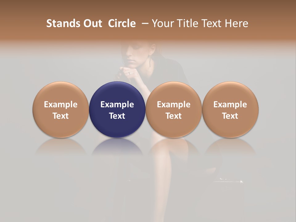 Suitcase Suspense Girl PowerPoint Template