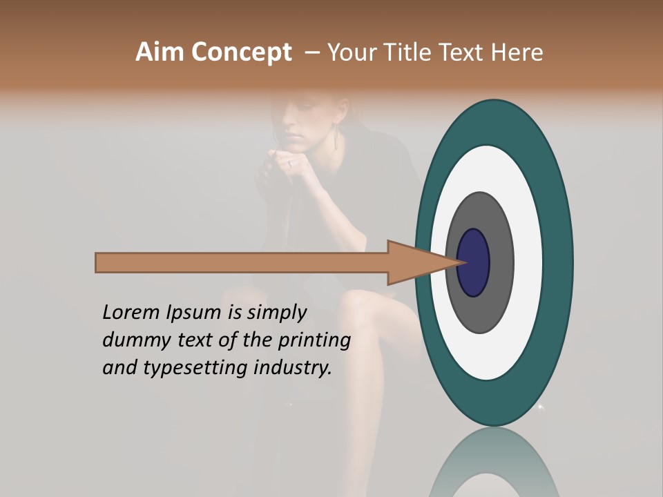 Suitcase Suspense Girl PowerPoint Template