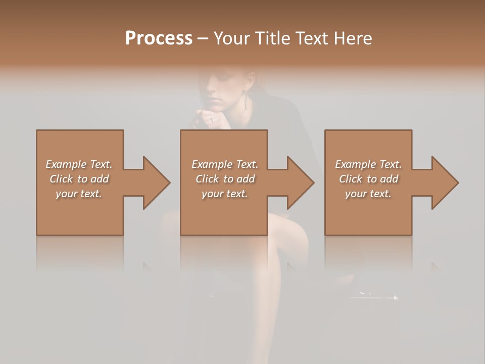 Suitcase Suspense Girl PowerPoint Template