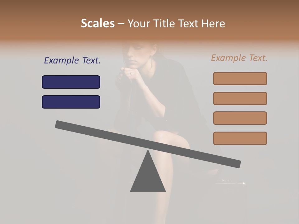 Suitcase Suspense Girl PowerPoint Template