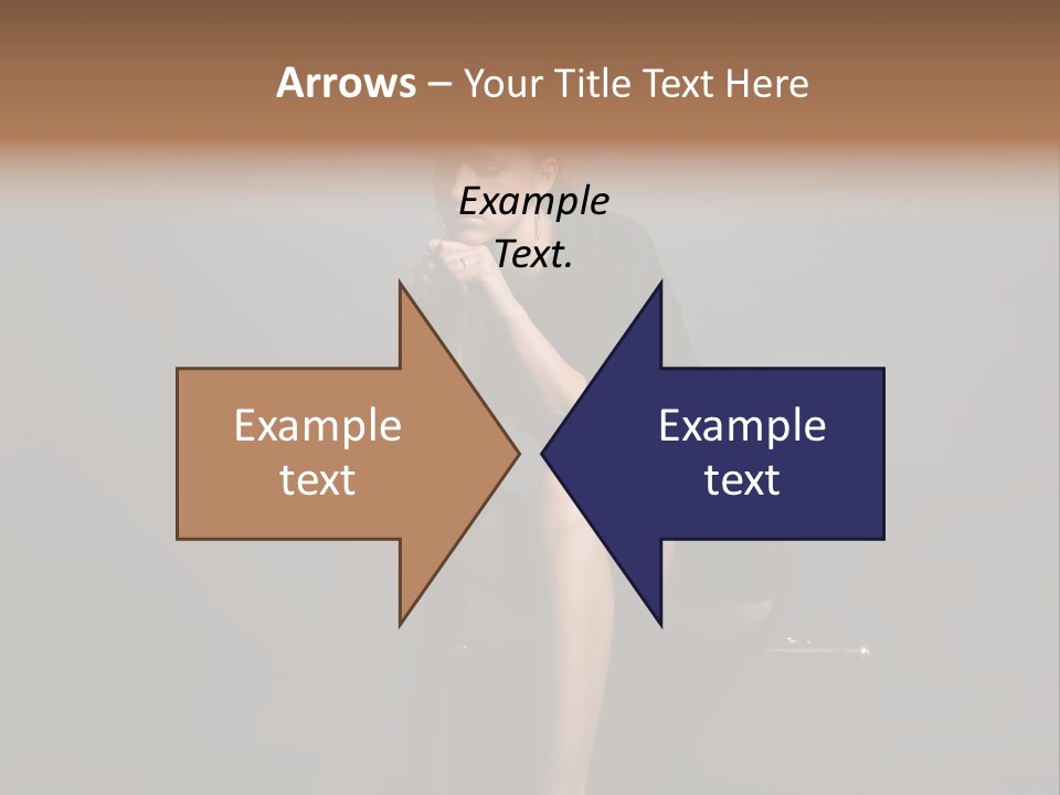 Suitcase Suspense Girl PowerPoint Template