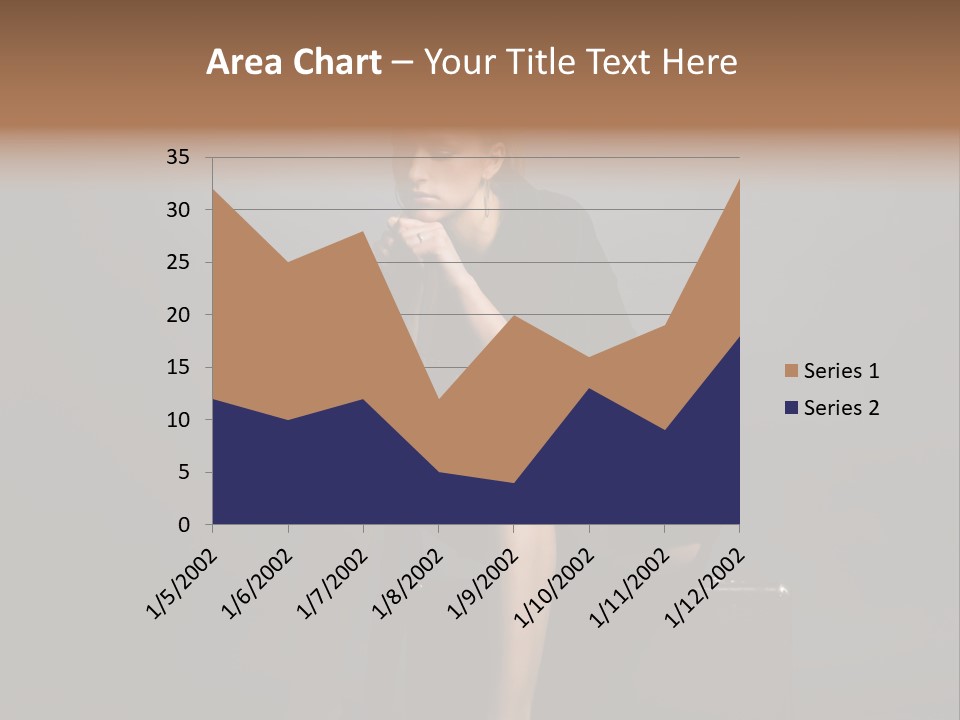 Suitcase Suspense Girl PowerPoint Template