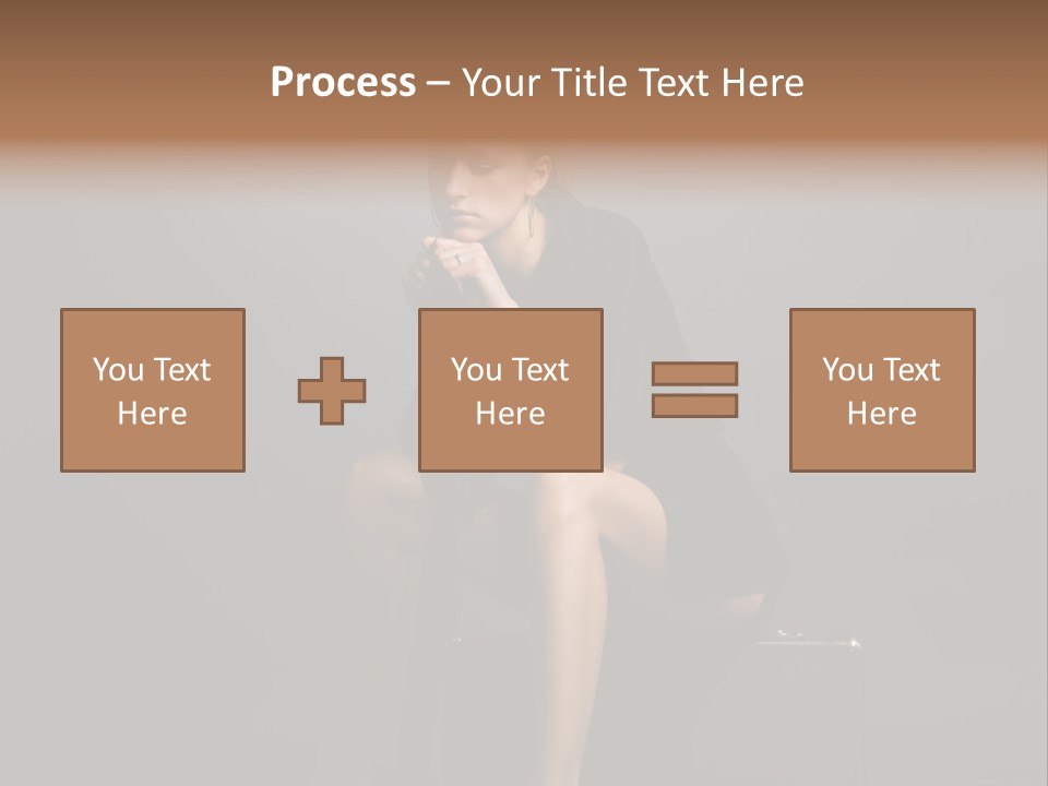 Suitcase Suspense Girl PowerPoint Template