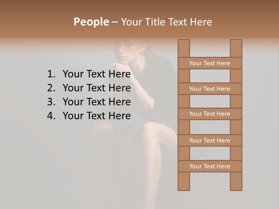 Suitcase Suspense Girl PowerPoint Template