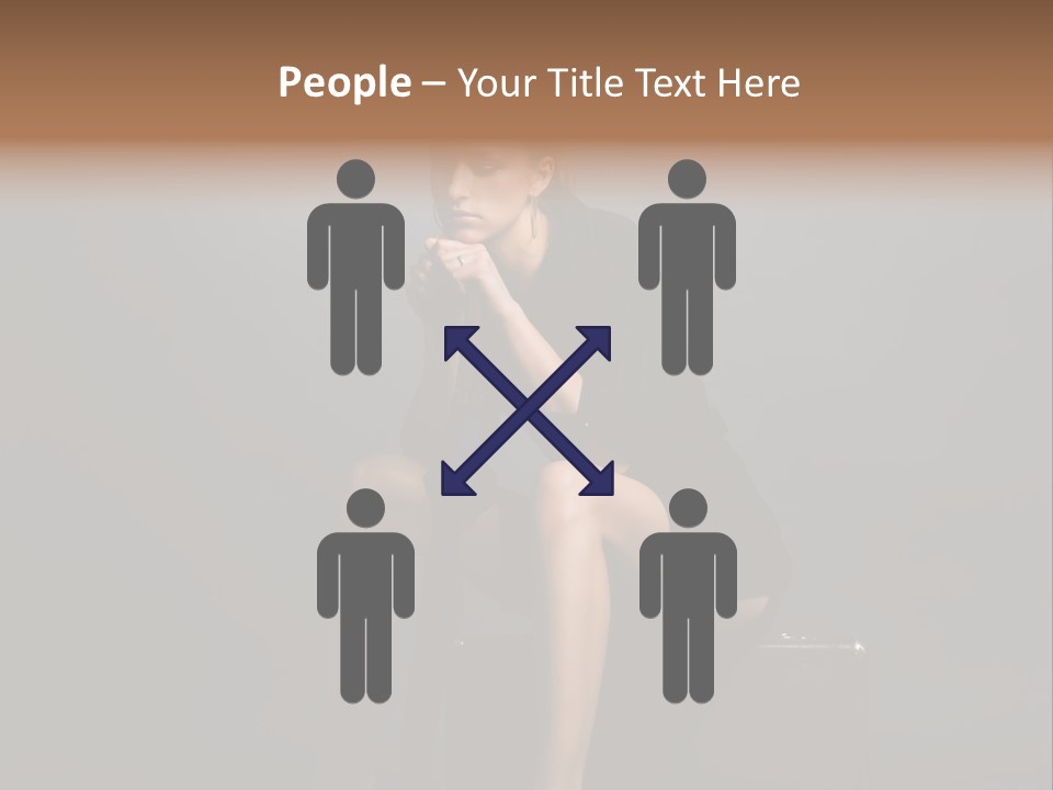 Suitcase Suspense Girl PowerPoint Template