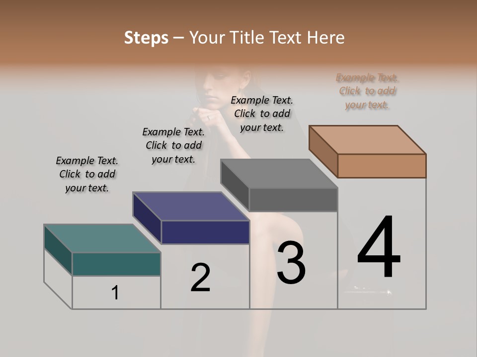 Suitcase Suspense Girl PowerPoint Template