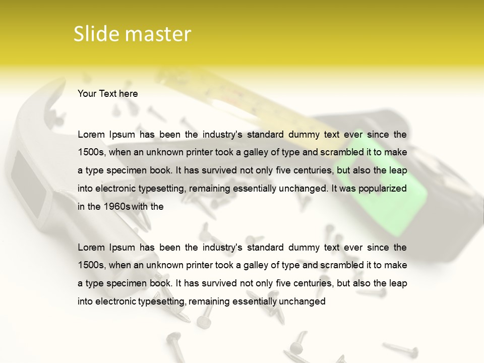 Build Tool Equipment PowerPoint Template