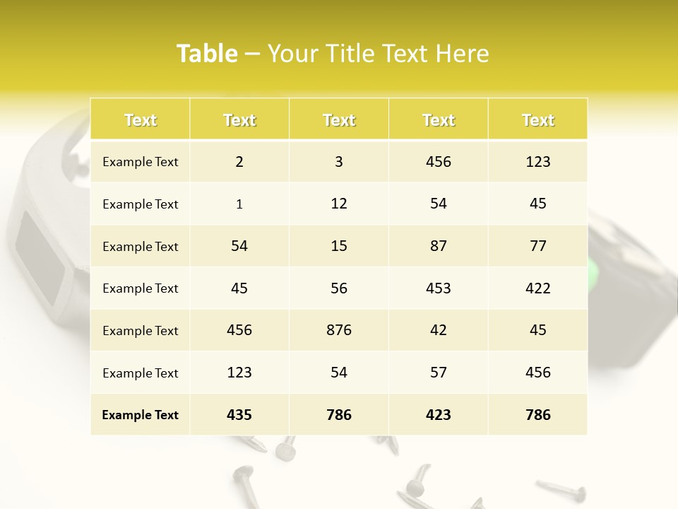 Build Tool Equipment PowerPoint Template