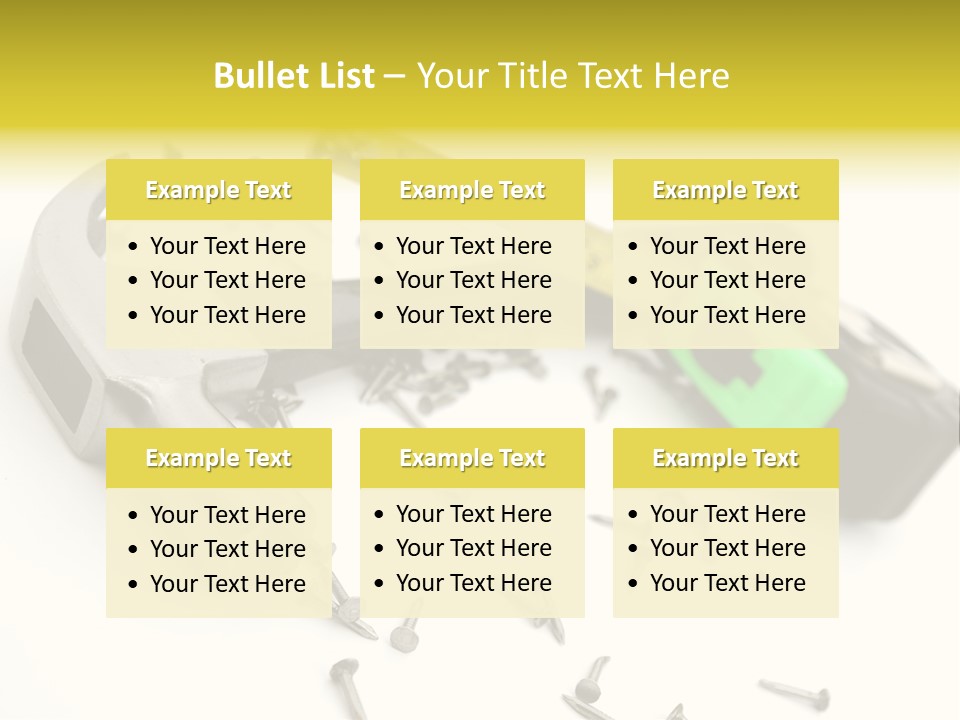 Build Tool Equipment PowerPoint Template