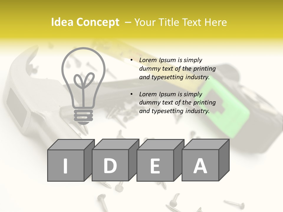 Build Tool Equipment PowerPoint Template