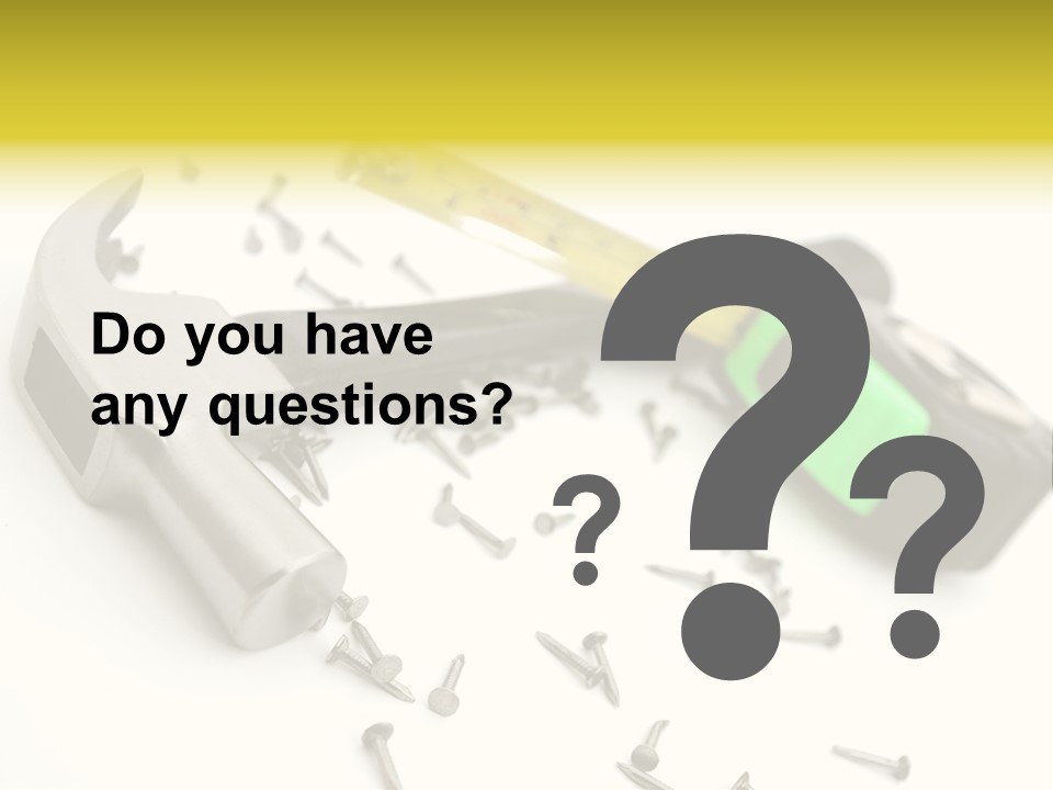 Build Tool Equipment PowerPoint Template