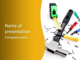 Construct Measurement Equipment PowerPoint Template