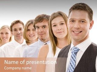 Team Corporate Businessmen PowerPoint Template