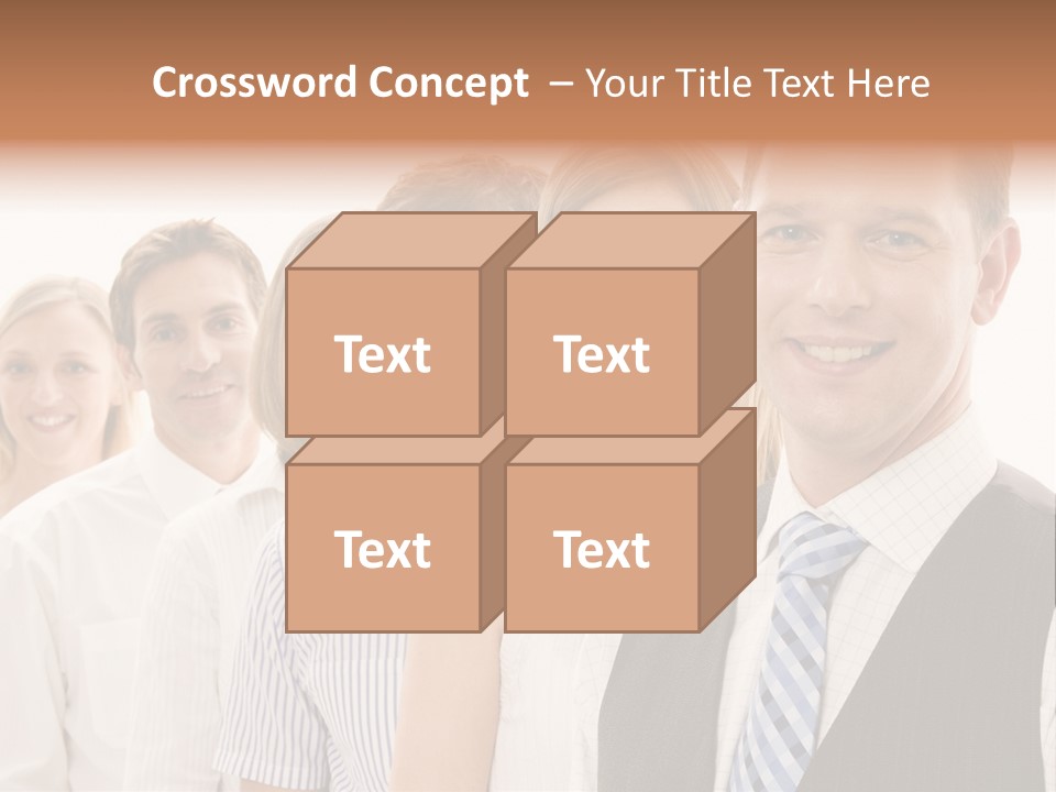 Team Corporate Businessmen PowerPoint Template