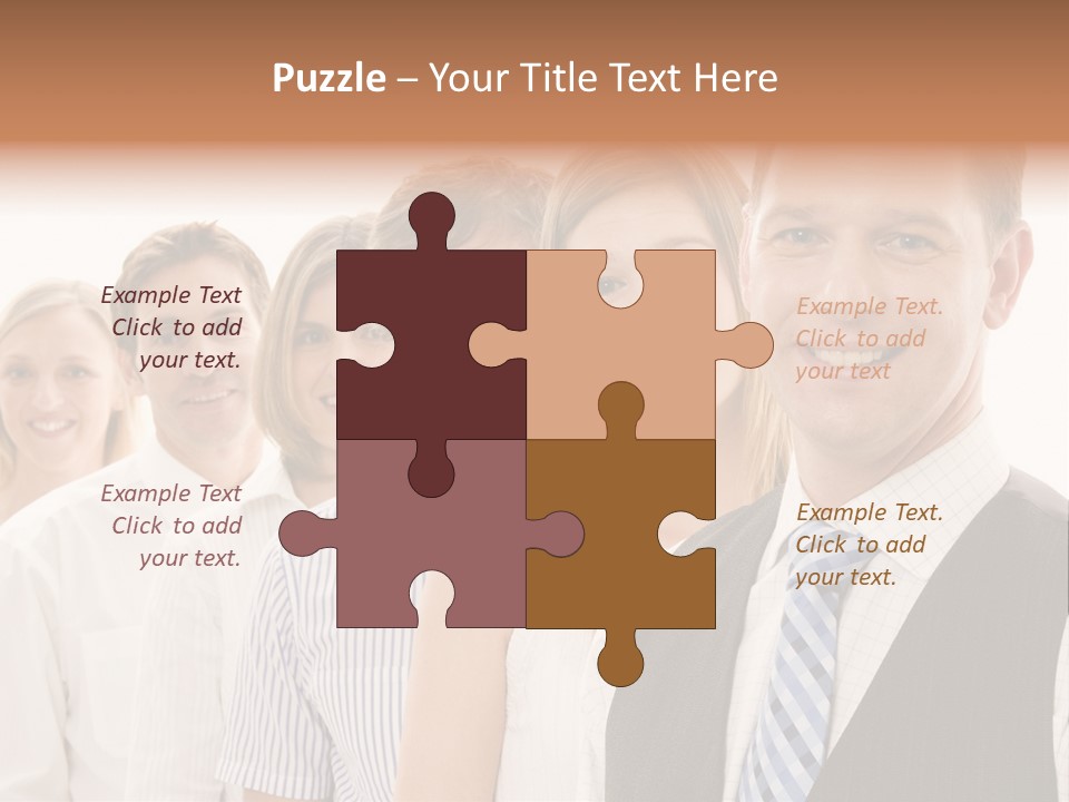 Team Corporate Businessmen PowerPoint Template