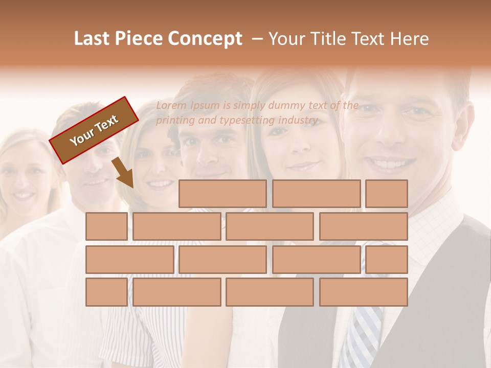 Team Corporate Businessmen PowerPoint Template