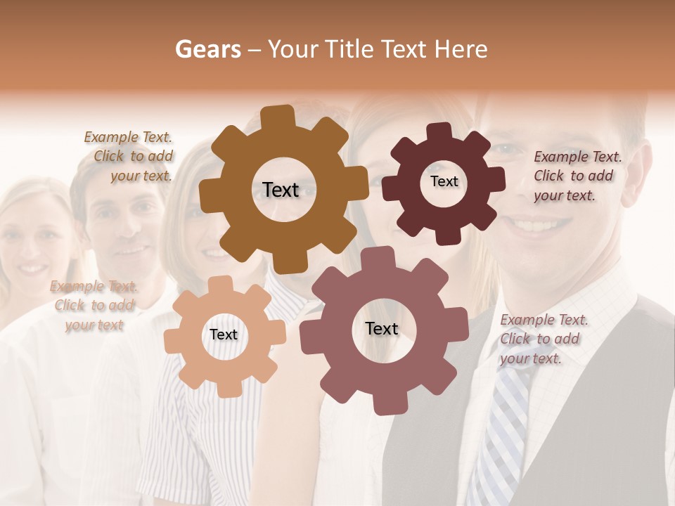 Team Corporate Businessmen PowerPoint Template