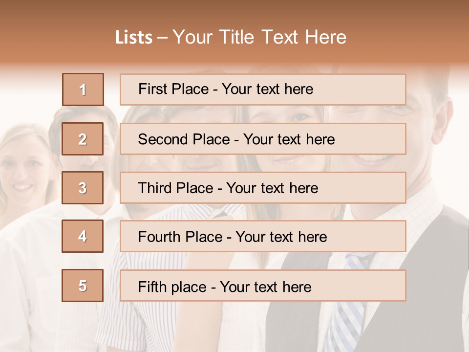 Team Corporate Businessmen PowerPoint Template