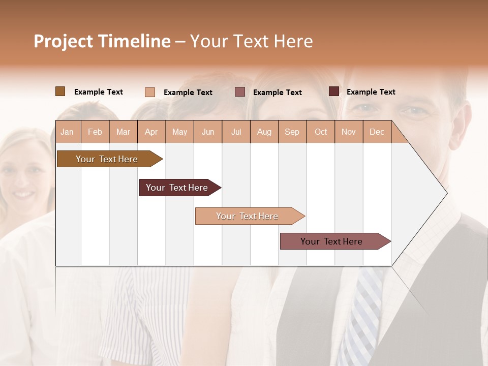 Team Corporate Businessmen PowerPoint Template