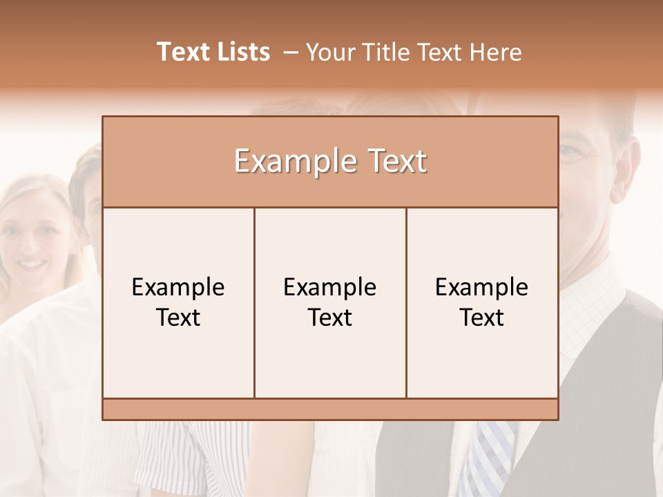Team Corporate Businessmen PowerPoint Template