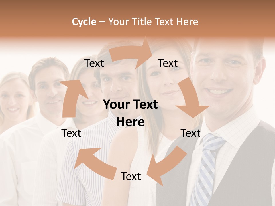 Team Corporate Businessmen PowerPoint Template