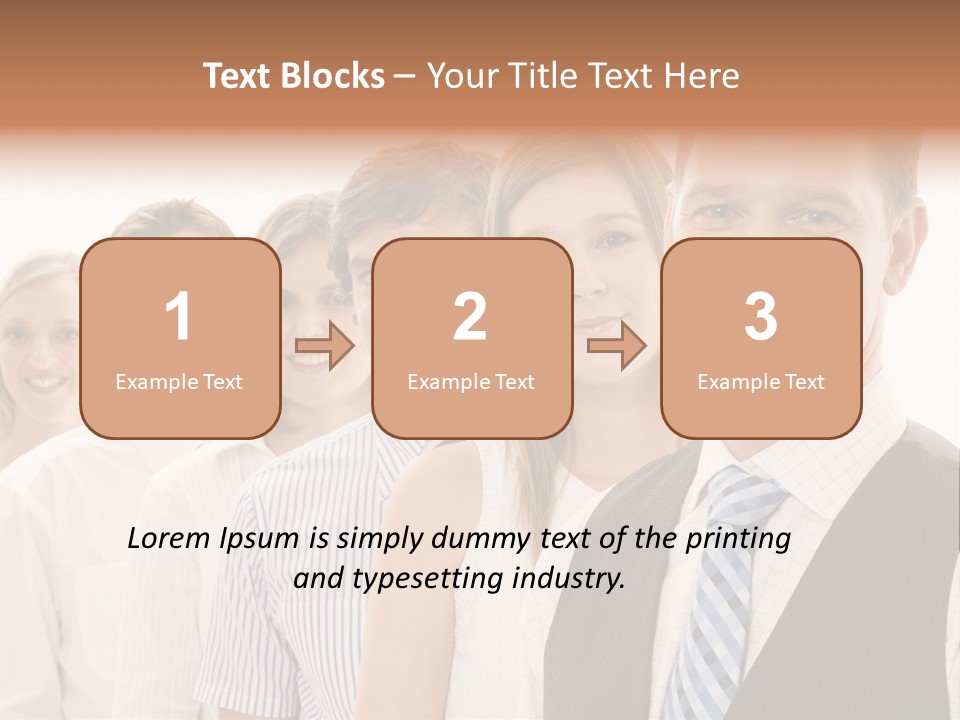 Team Corporate Businessmen PowerPoint Template