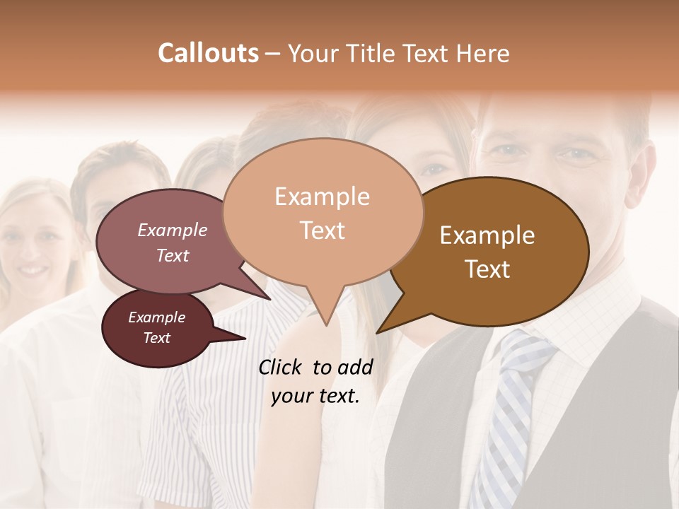 Team Corporate Businessmen PowerPoint Template