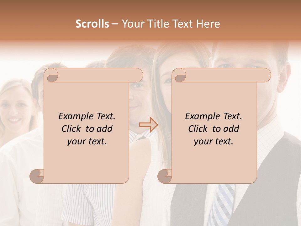 Team Corporate Businessmen PowerPoint Template
