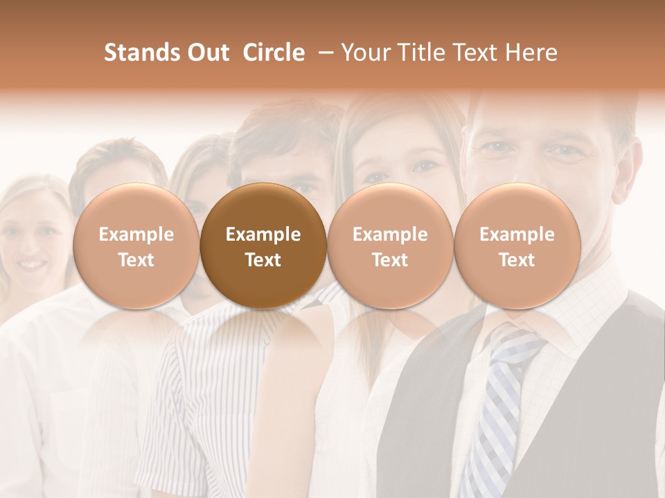 Team Corporate Businessmen PowerPoint Template