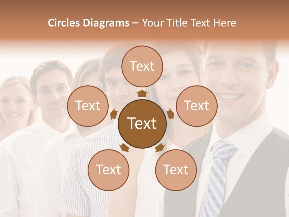 Team Corporate Businessmen PowerPoint Template