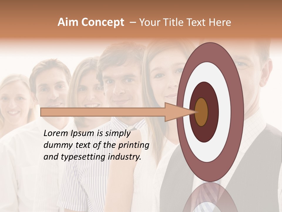 Team Corporate Businessmen PowerPoint Template