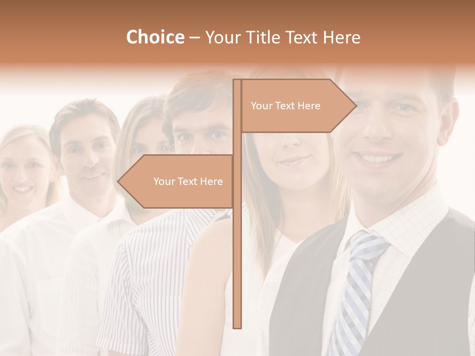Team Corporate Businessmen PowerPoint Template